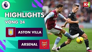 ASTON VILLA - ARSENAL | SAKA - ZINCHENKO VẼ SIÊU PHẨM, JORGINHO ĐẦY ĐẲNG CẤP | NGOẠI HẠNG ANH 22\/23