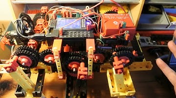 fischertechnik TXT controller : Mirft2 ep. 77 - Legs, direction, wifi, Python, scope, ROBOPro, gEDA