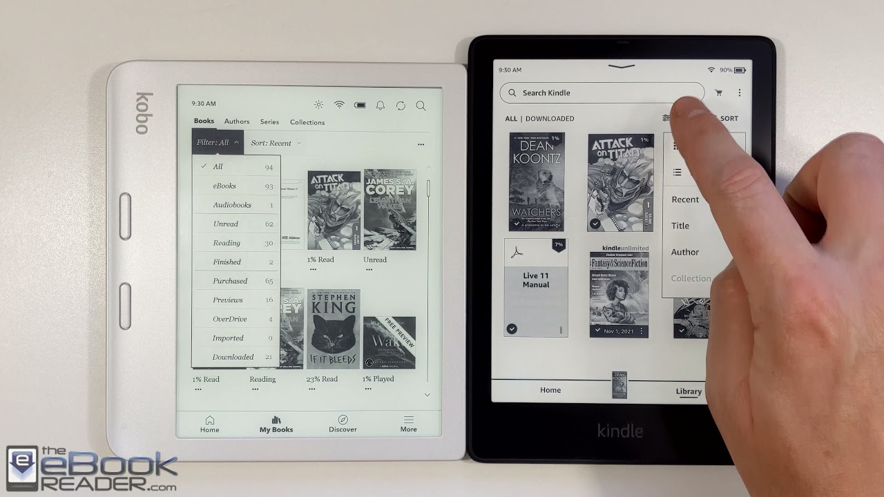 Kindle Paperwhite 5 vs Kobo Libra 2 Comparison Review 