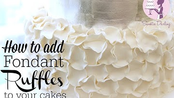 How To Decorate A Cake With Fondant Ruffles