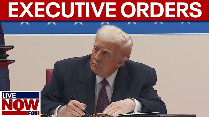 WATCH: Trump signs executive orders