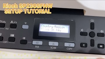 Ricoh SP230SFNW WiFi setup Tutorial