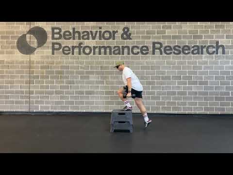 Alternating Explosive Dumbbell Box Step Up