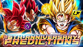 MY 6TH YEAR ANNIVERSARY PREDICTIONS! | Dragon Ball Legends