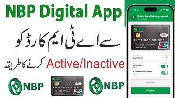 How to Active/Inactive NBP ATM Card through NBP Digital App
