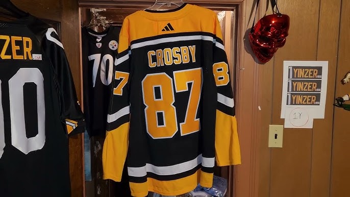 CROSBY PITTSBURGH PENGUINS AUTHENTIC ADIDAS REVERSE RETRO HOCKEY