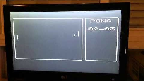 Pong game with arduino on TV