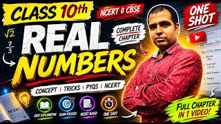 REAL NUMBERS One Shot 💯 | Class 10 Maths Chapter 1 | CBSE/NCERT Full Revision | By PRD sir