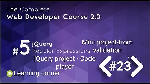 Web development || jQuery  project