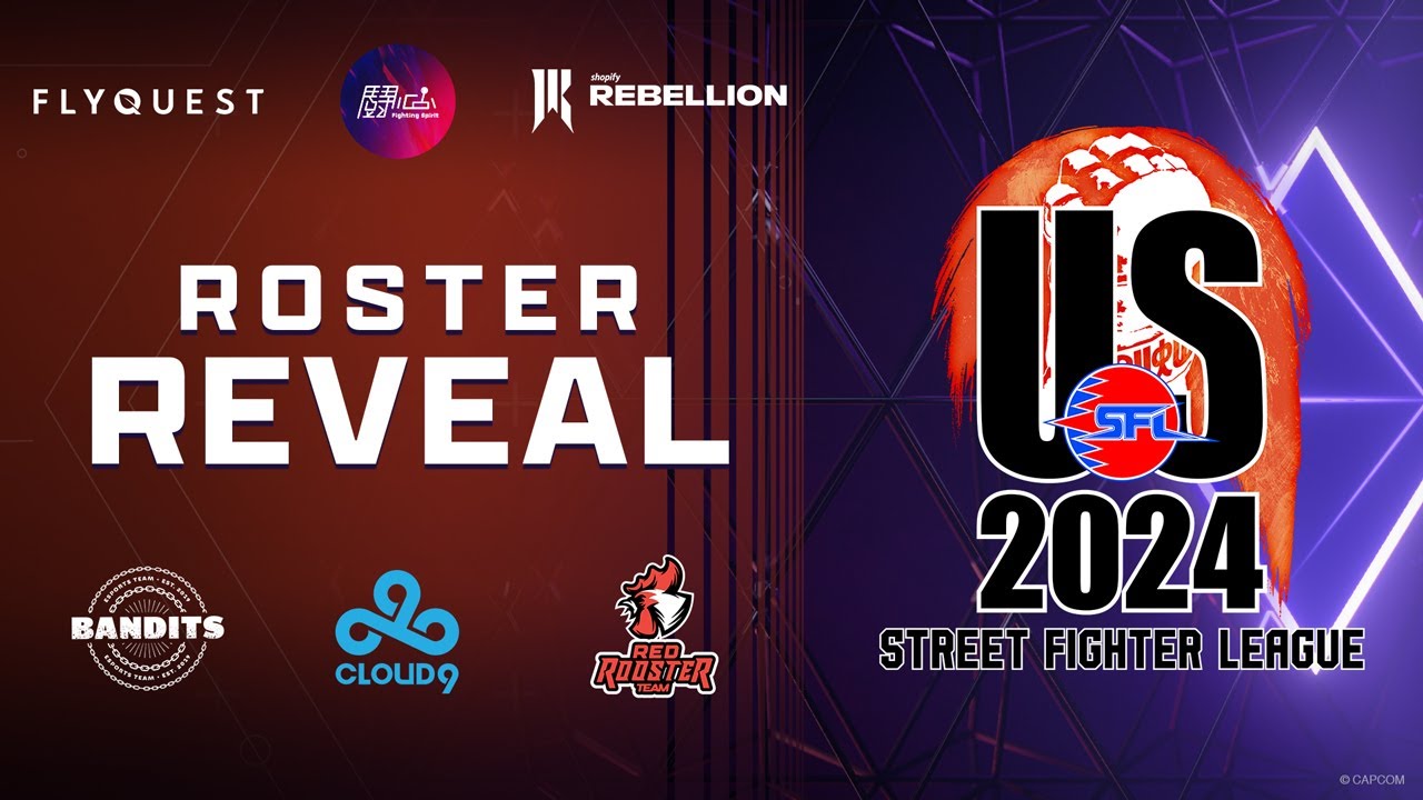 Street Fighter League Pro-US 2024 - FULL Roster Reveal - YouTube