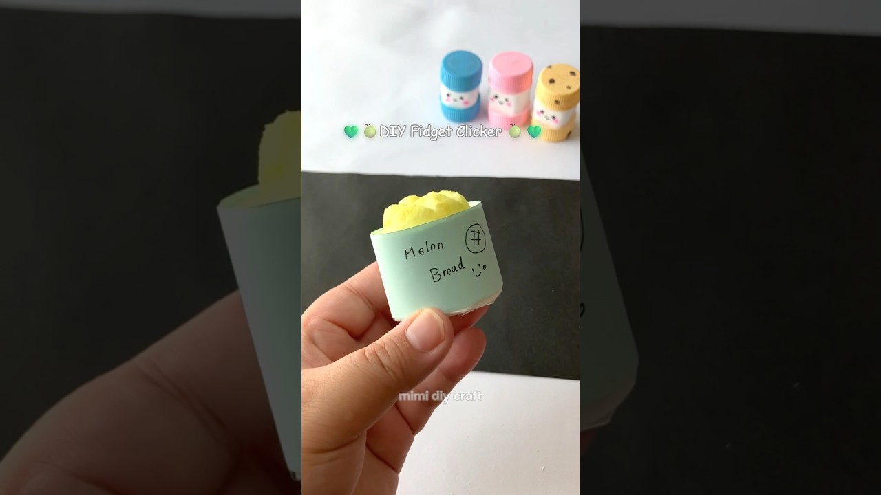 DIY Fidget Melon Bread Clicker 🍈💚