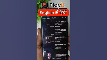 playit app me movie ko hindi me kaise kare | Playit Language change #playitapp #shorts