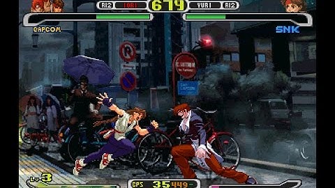 Capcom vs. SNK Pro [PS1] - Evil Ryu & Orochi Iori