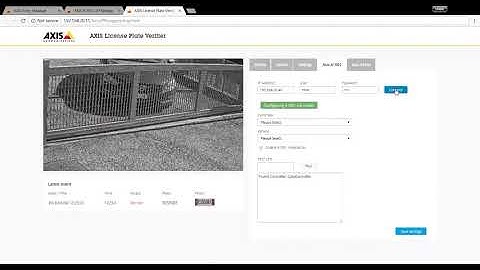 Installation tip: AXIS License Plate Verifier configuration with AXIS A1001