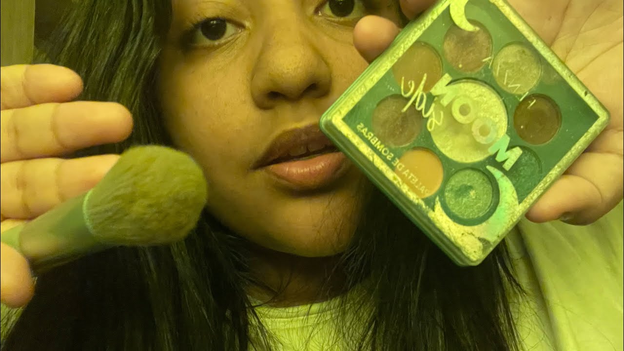 asmr caseiro roleplay | maquiando você para o carnaval + penteado (brush sounds, whispers, tapping)