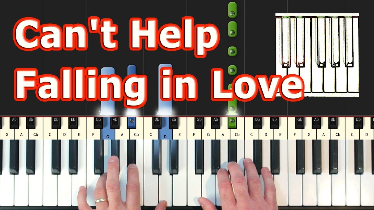Can T Help Falling In Love Piano Tutorial Elvis Presley Synthesia Youtube
