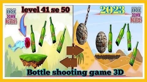 Bottle shooting Game/ know download Gameplay Trailer ( iOS & Android ) Level 41-50 walkthrough