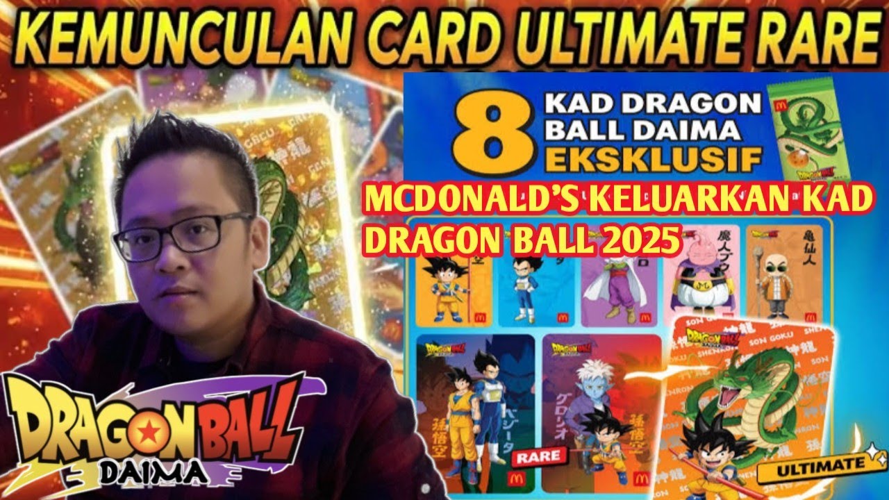 MCDONALD'S MALAYSIA X DRAGONBALL DAIMA COLLECTIBLE CARDS