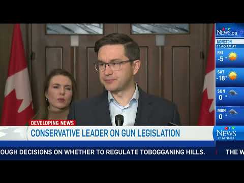 'We will not let up': Poilievre reacts to gun bill amendment withdrawal