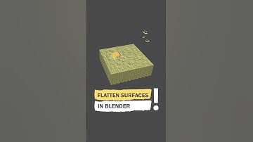 Flatten Surfaces in Blender #blender #blendertutorial #modelingtips #blender3d #cgthink