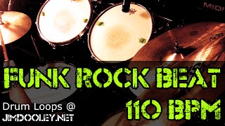 Backing Track - Funk Rock Drum Beat 100 BPM