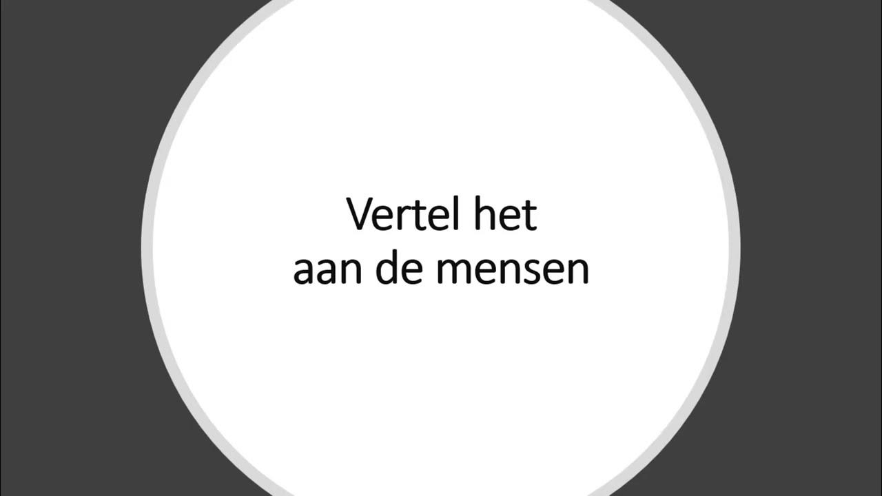 Vertel het aan de mensen YouTube