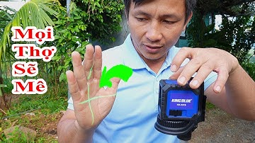 mọi thợ xây dựng chắc chắn sẽ thích chiếc đèn lazer siêu bền này của kingblue, lazer 2  tia kingblue