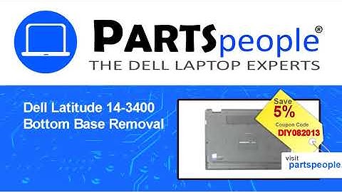 Dell Latitude 3400 (P111G001) Bottom Base How-To Video Tutorial
