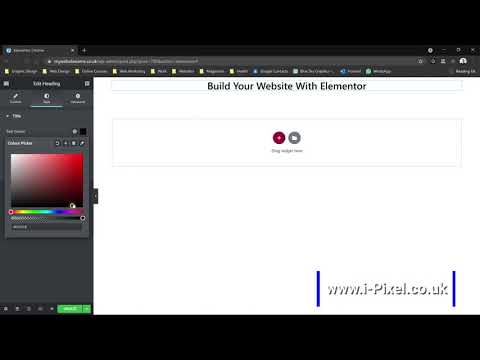 How to use Heading and Text Editor Widget in Elementor