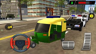 Indian Tuk Tuk Auto Rickshaw Driving - Realistic Passengers Transport - Android Gameplay screenshot 5