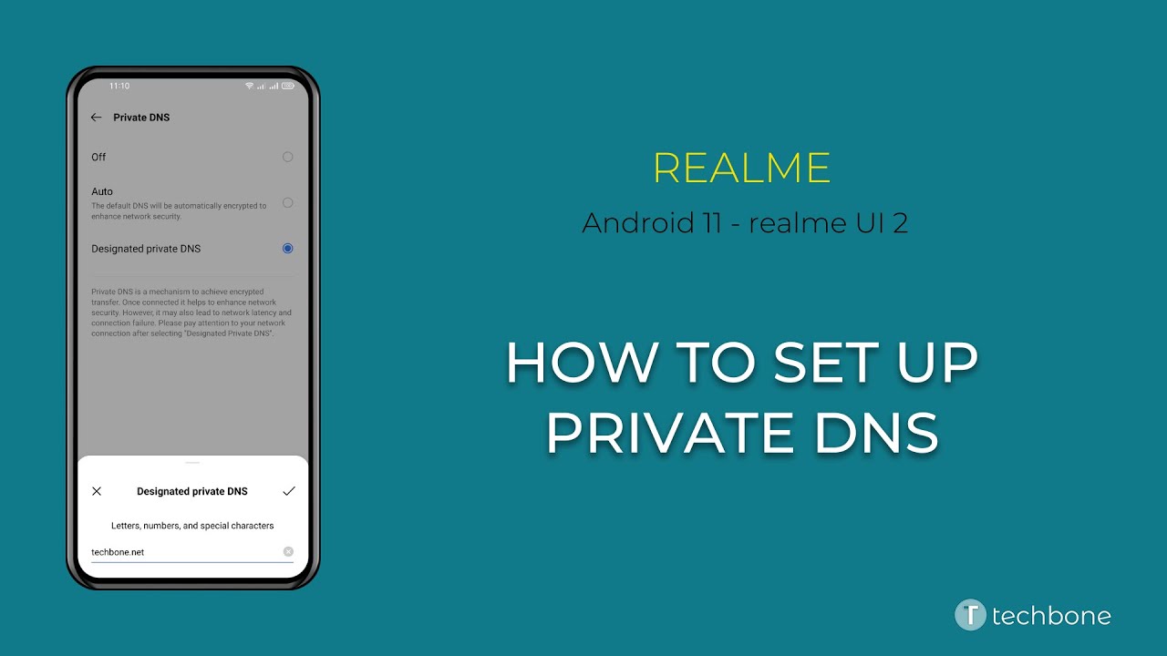 How to Set up Private DNS - realme [Android 11 - realme UI 2]