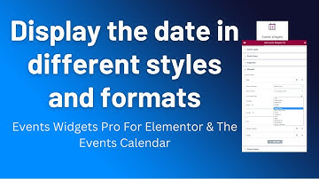 Event Date || Events Widgets Pro for Elementor & The Event Calendar