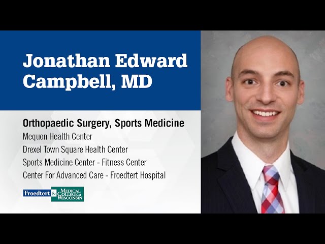 Watch Dr. Jonathan Edward Campbell, sports medicine physician on YouTube.