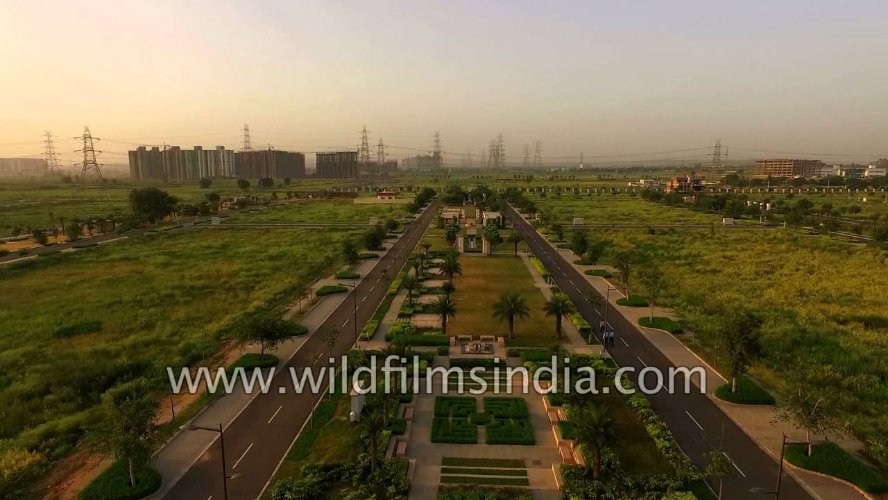 Aerial view of DLF Alameda, Gurgaon