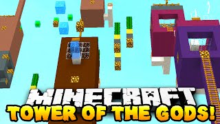 Minecraft  TOWER OF THE GODS PARKOUR! (Crazy Parkour)  w/ THE PACK!