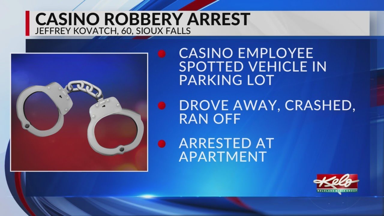 Casino robbery suspect arrested in Sioux Falls - YouTube