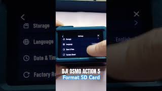 How To Format Sd Card In Dji Osmo Action 5 Pro