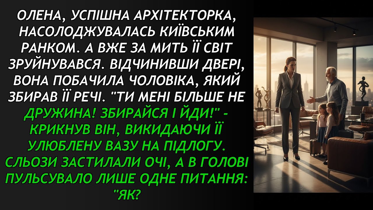 Олена, успішна архітекторка, насолоджувалась київським ранком. А вже за мить її світ