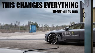 Polestar 5 charges from 1080% in just 10 MINUTES!!