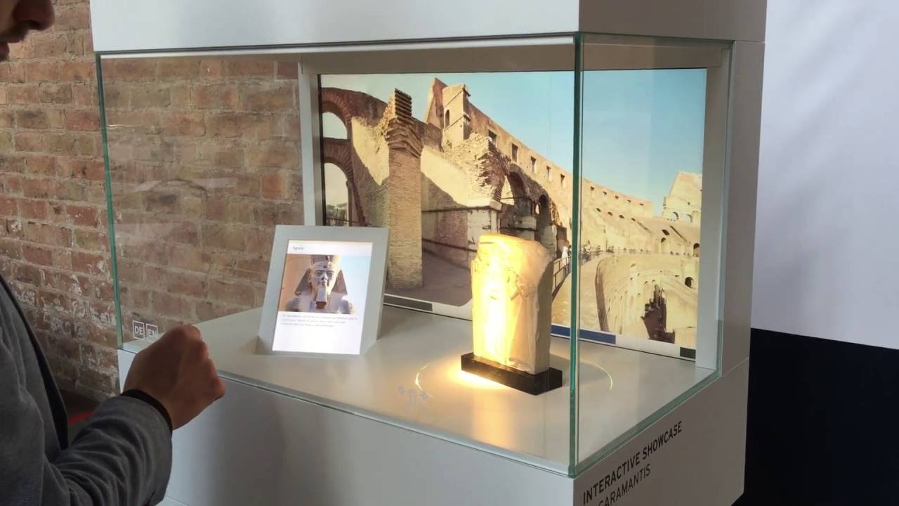 Interaktive Museums-Vitrine ⭐ [Multitouch Glas steuert Ausstellungsvitrine]  Prototyp