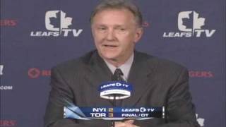 Ron Wilson vs. Howard Berger - Islanders at Leafs - March 10 2009