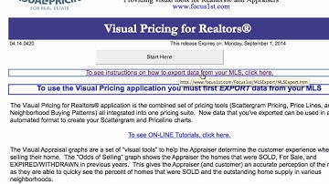 Exporting A Search From Your MLS To The Visual Pricing System