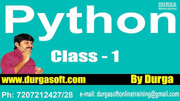 Learn Python Programming Tutorial Online Training by Durga Sir On 26-01-2018