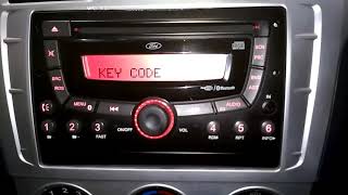 Ford Figo &  Ford Fiesta cars, How to enter key Code in music system