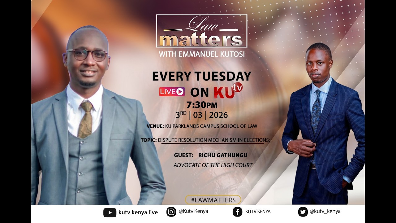 LAW MATTERS|| DISPUTE RESOLUTION MECHANISM IN ELECTIONS