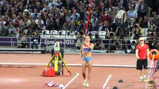 : Yelena Isinbayeva - Women's Pole Vault, 2012 London Olympics, Olympic Stadium, 6 August 2012