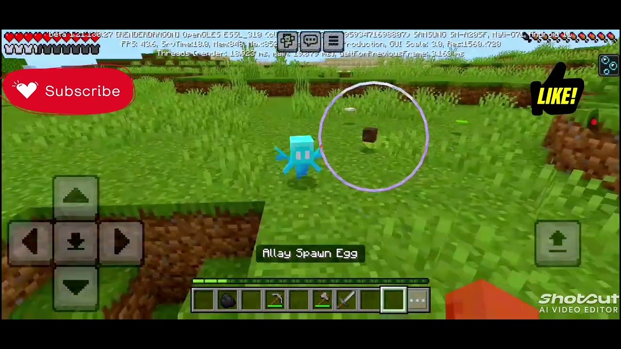 Minecraft but flower give op items like and subscribe 