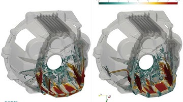 HPDC - Bell Housing Velocity Comparison | FLOW-3D CAST