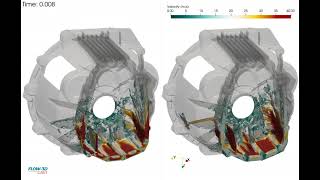 HPDC - Bell Housing Velocity Comparison | FLOW-3D CAST