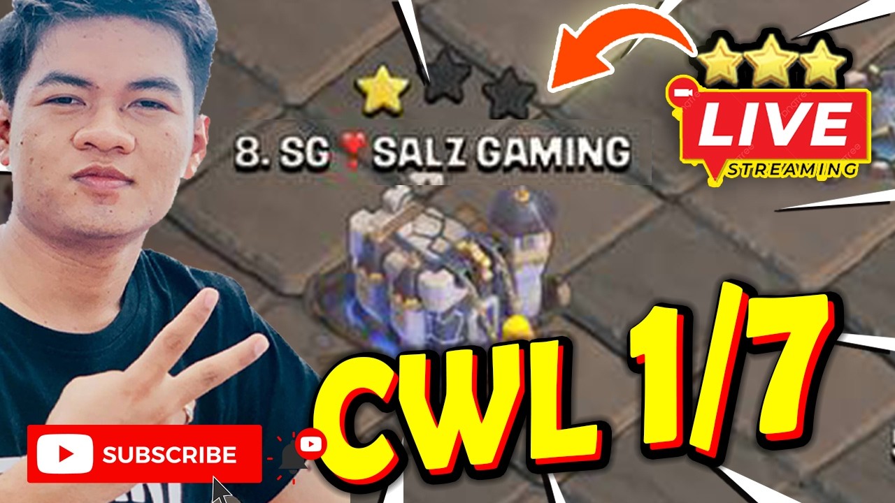 🔴LIVE: TH18 CWL DAY 01 l Clash of Clans